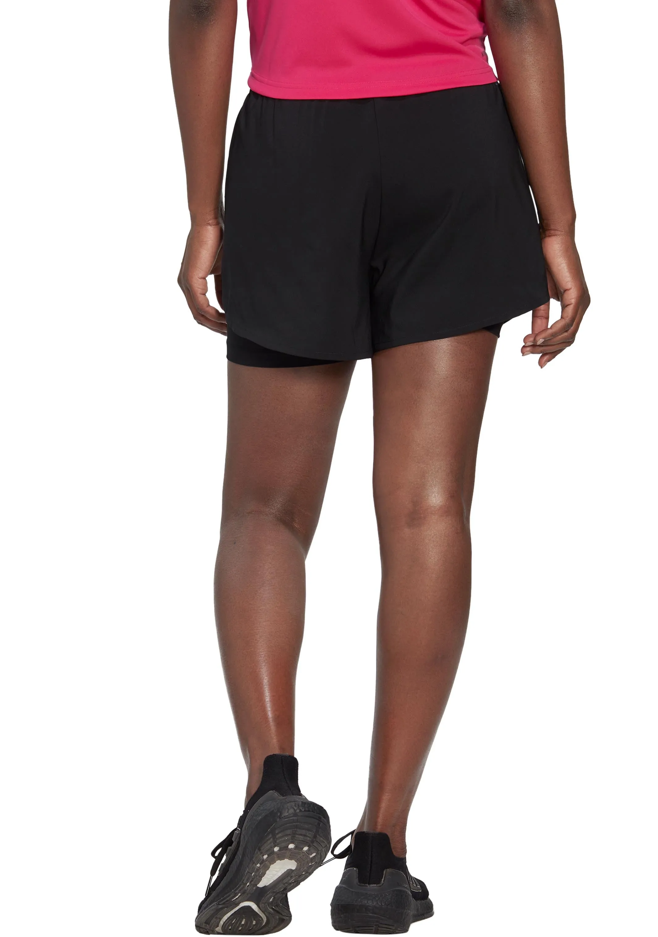 Adidas Womens Aeroready Two-In-One Shorts <br> HN1044