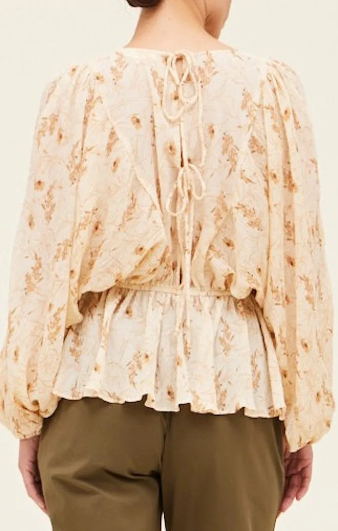 Allira Cream Chiffon Blouse