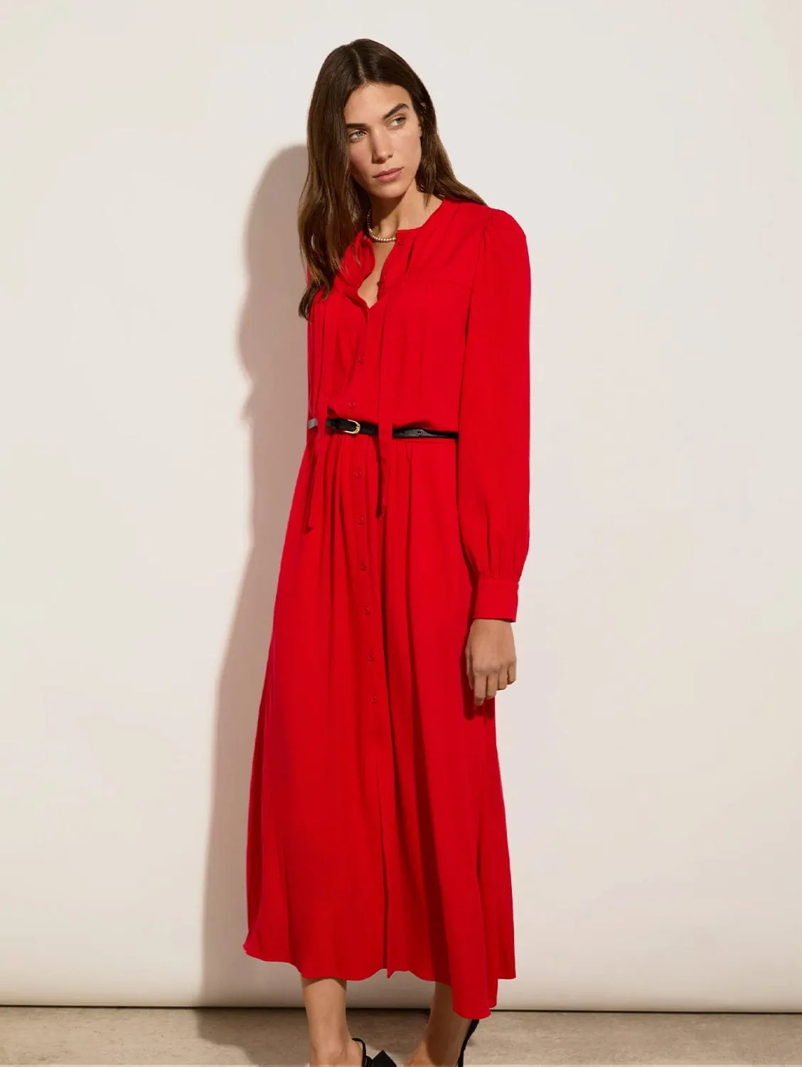 Ania LENZING™ ECOVERO™ Dress | Crimson Red