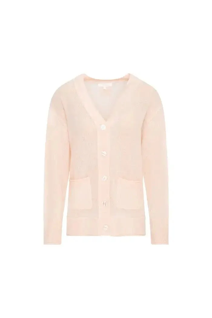 Applene Cardigan in Pearl Pink