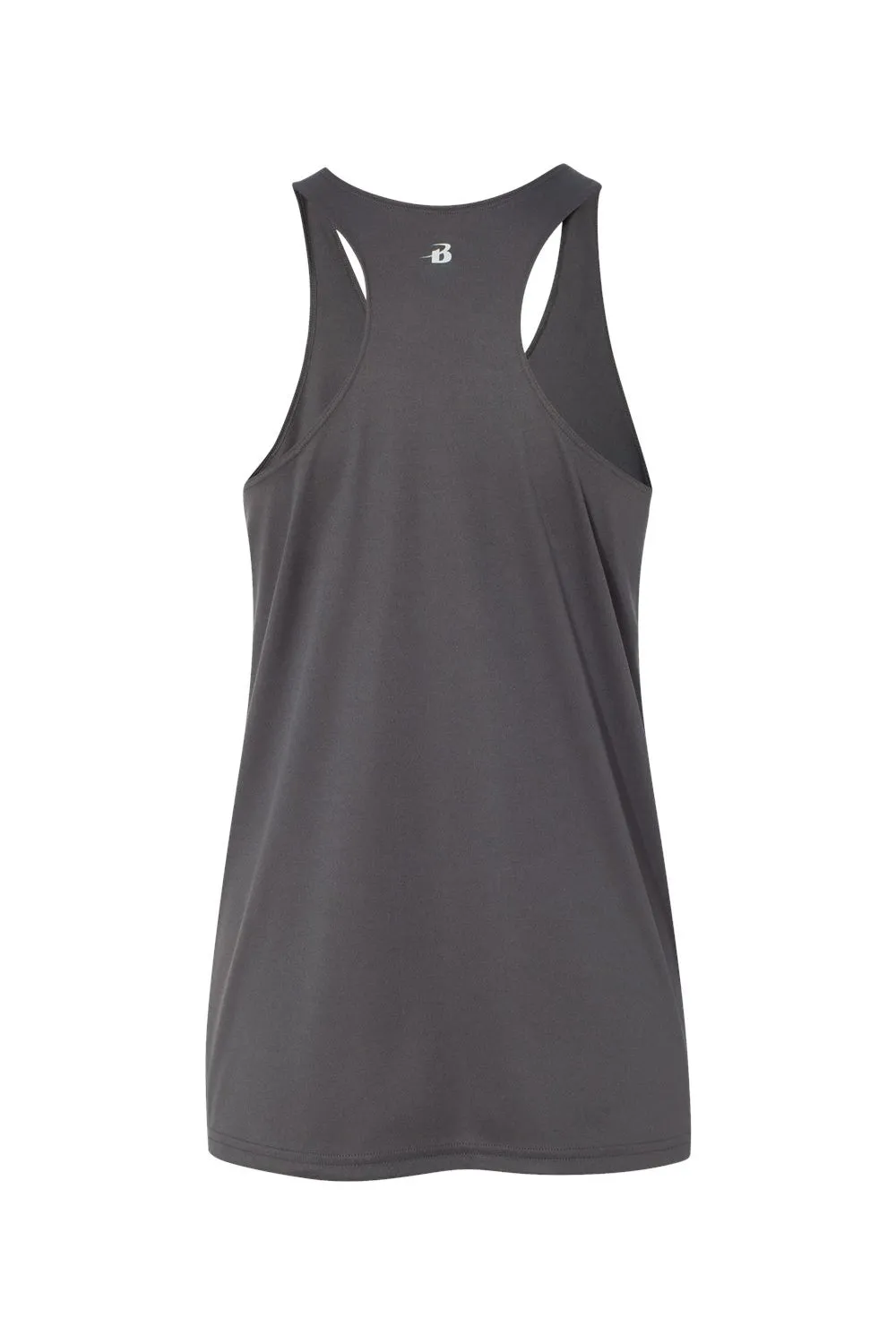 Badger Womens B-Core Moisture Wicking Racerback Tank Top - Graphite Grey