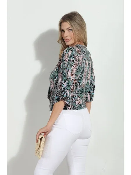 Banded Kimono Top