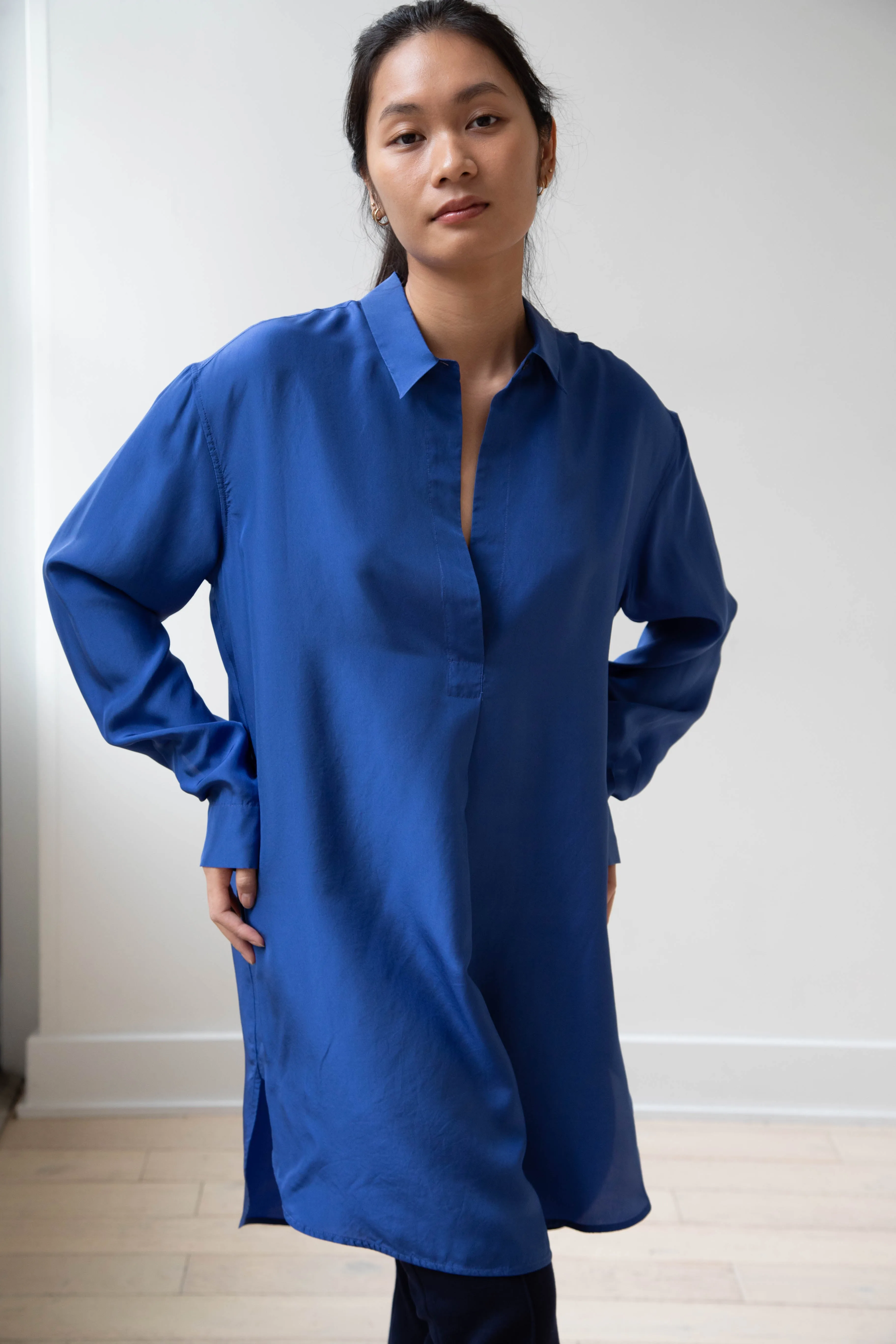 Barena Venezia | Cencia Tunic in Victoria Blue Silk