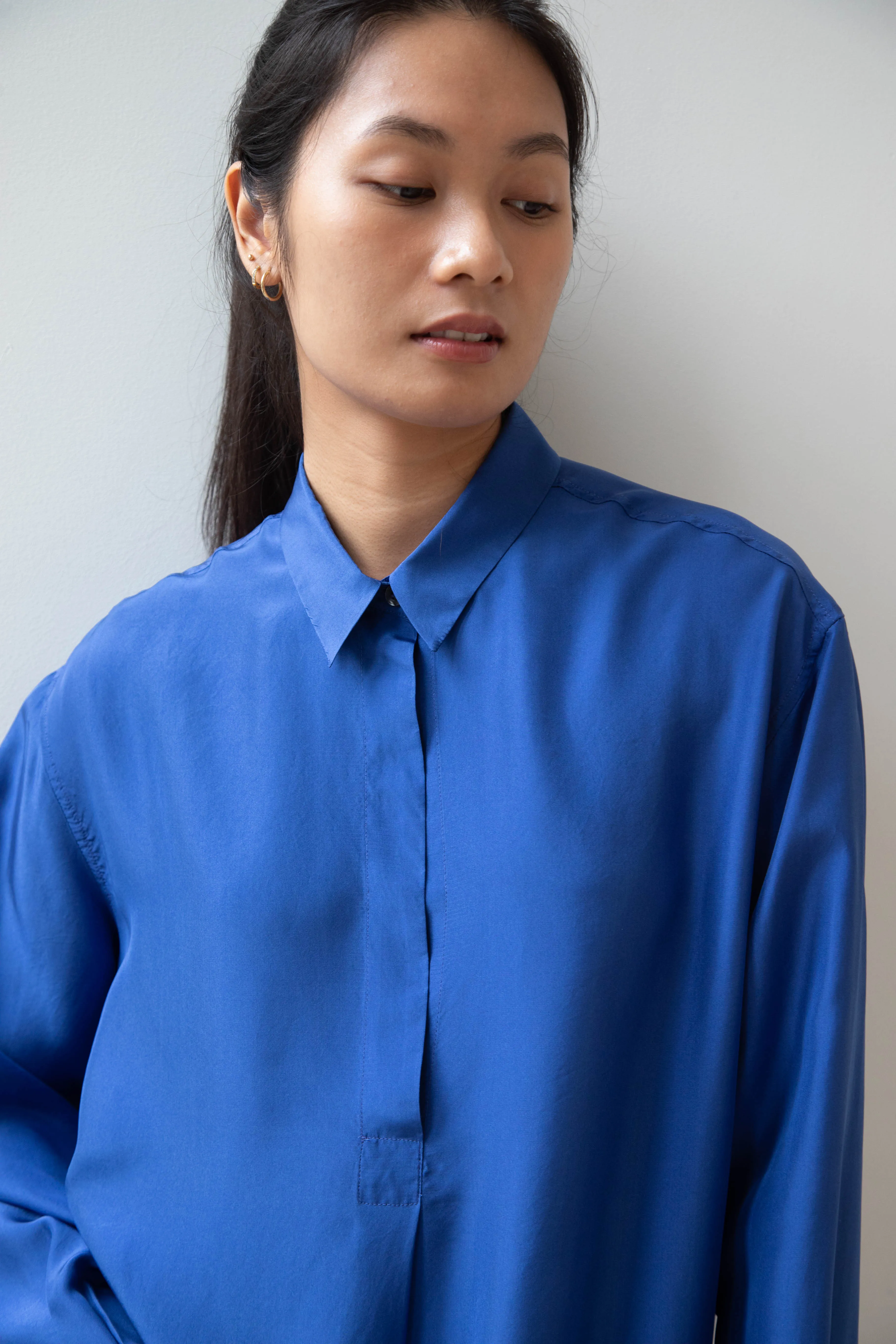 Barena Venezia | Cencia Tunic in Victoria Blue Silk