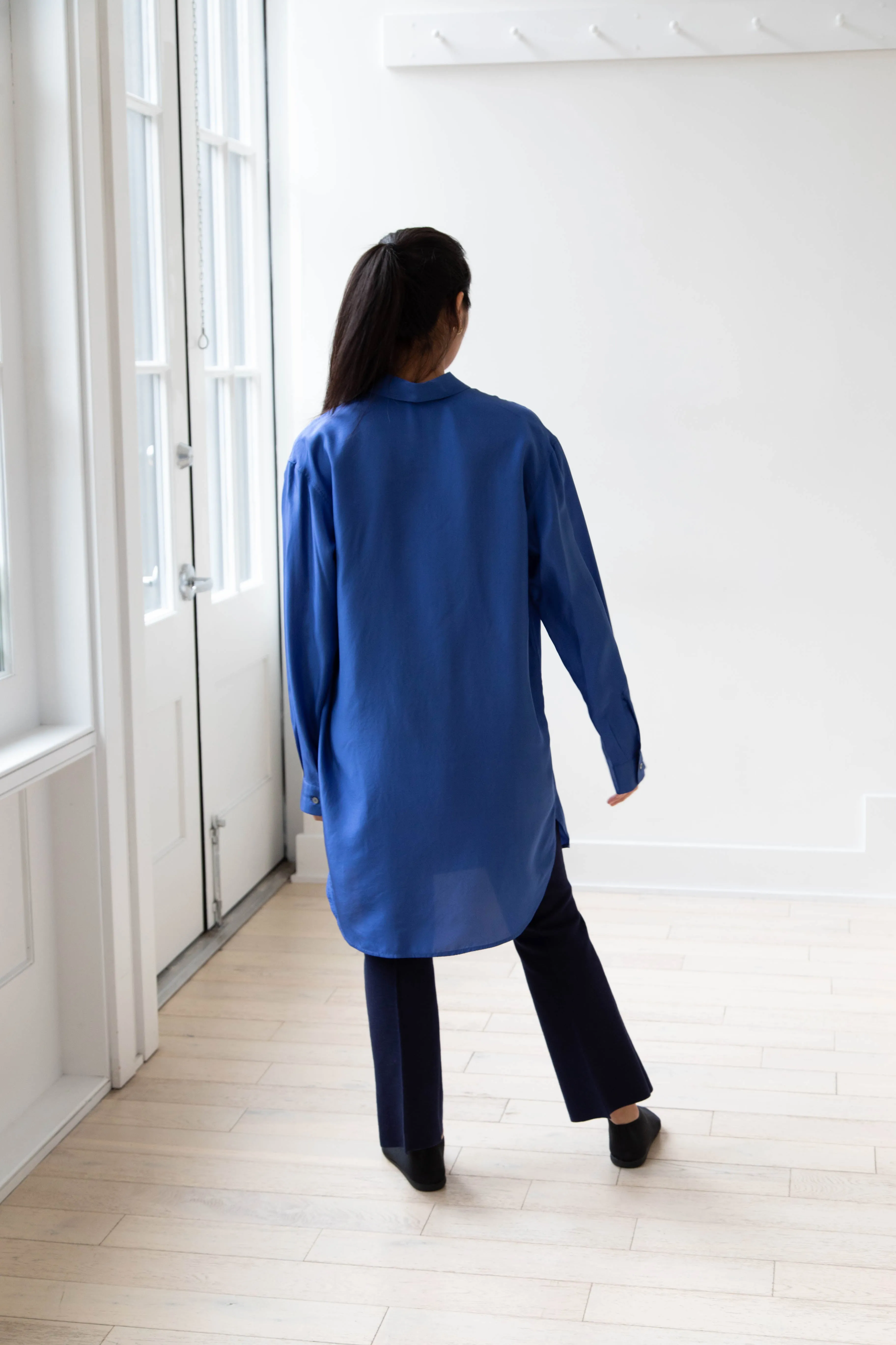 Barena Venezia | Cencia Tunic in Victoria Blue Silk