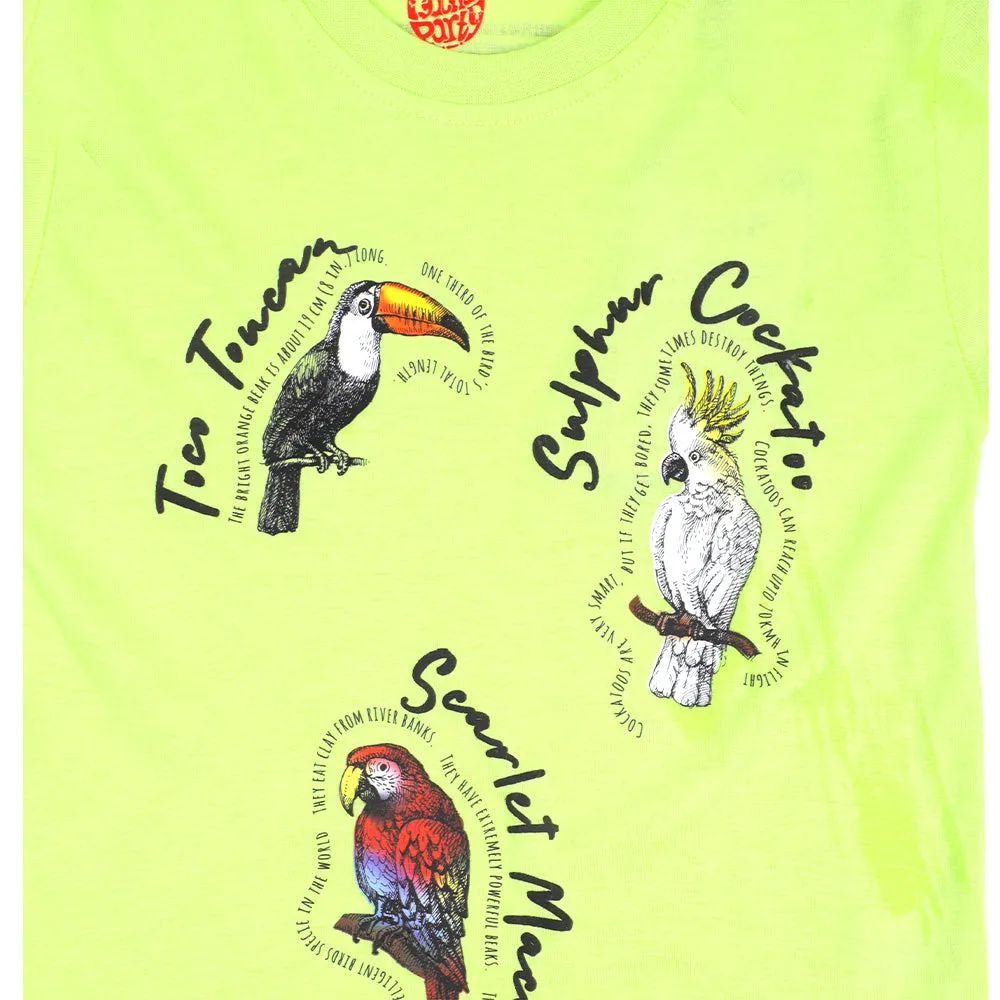 Boys T-Shirt Birdies - Sharp Green