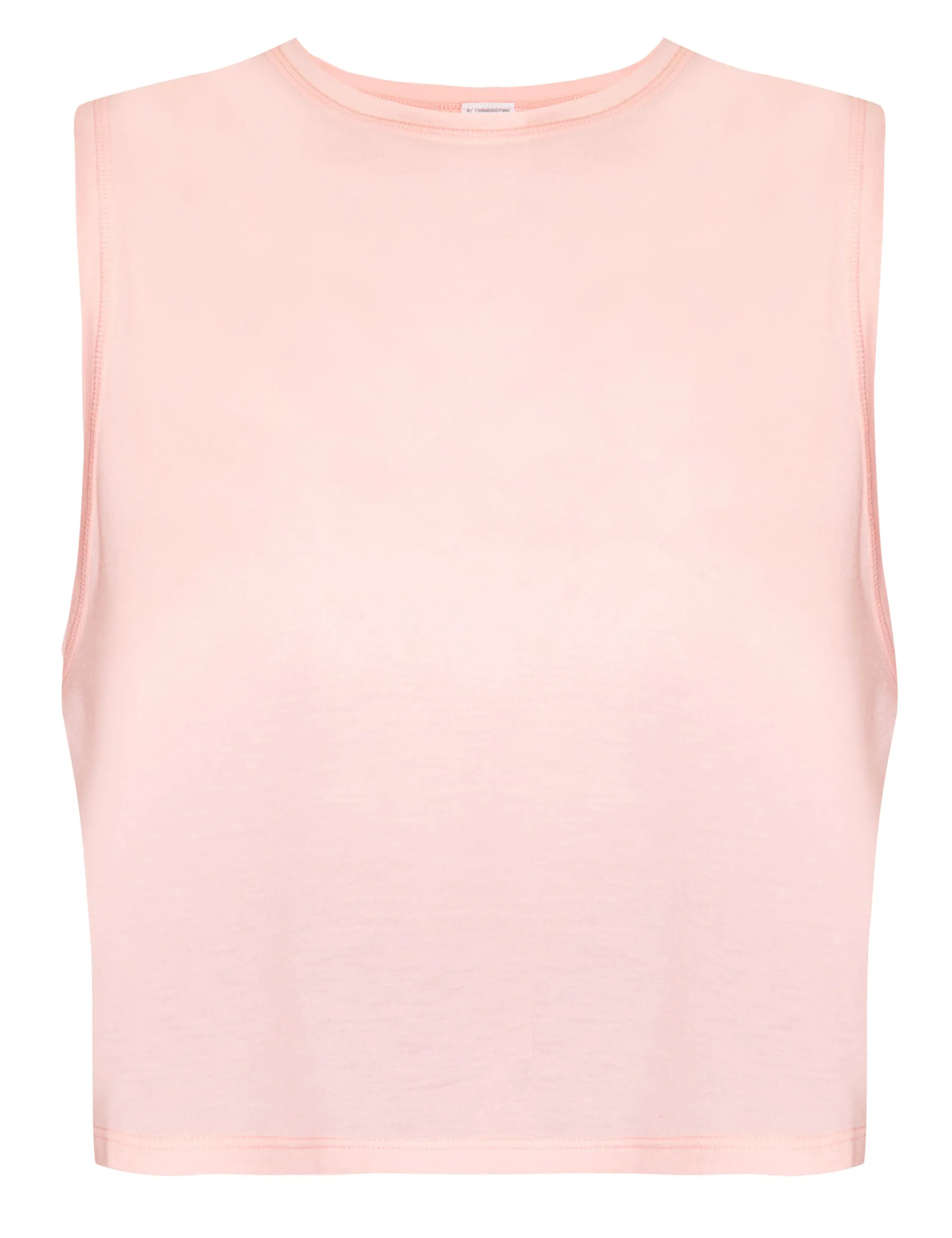 Breathe Easy Crop Muscle Vest - Sorbet Pink