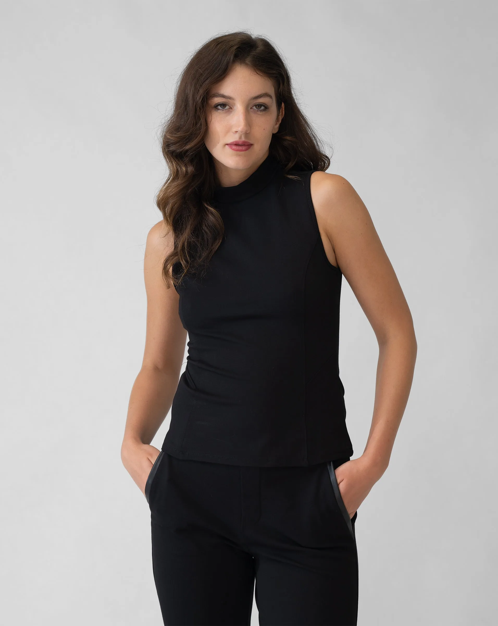 Brookite Mock Neck Tank