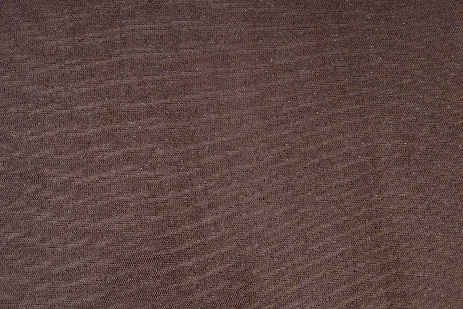 Brown Plain Glitter Net Fabric