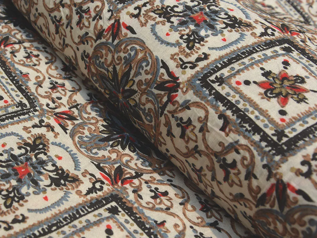 Brown Traditional Premium Modal Chanderi Silk Fabric