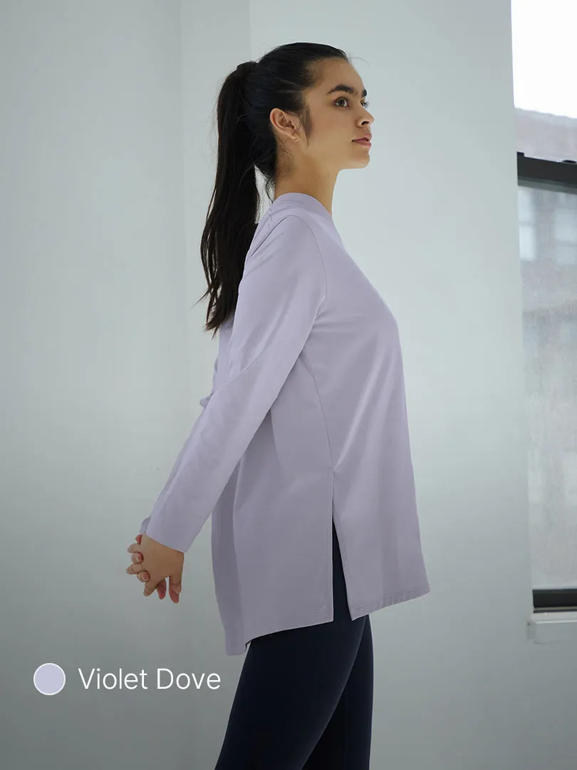 Brushed Airy Fit Oversized Fit Long Sleeve