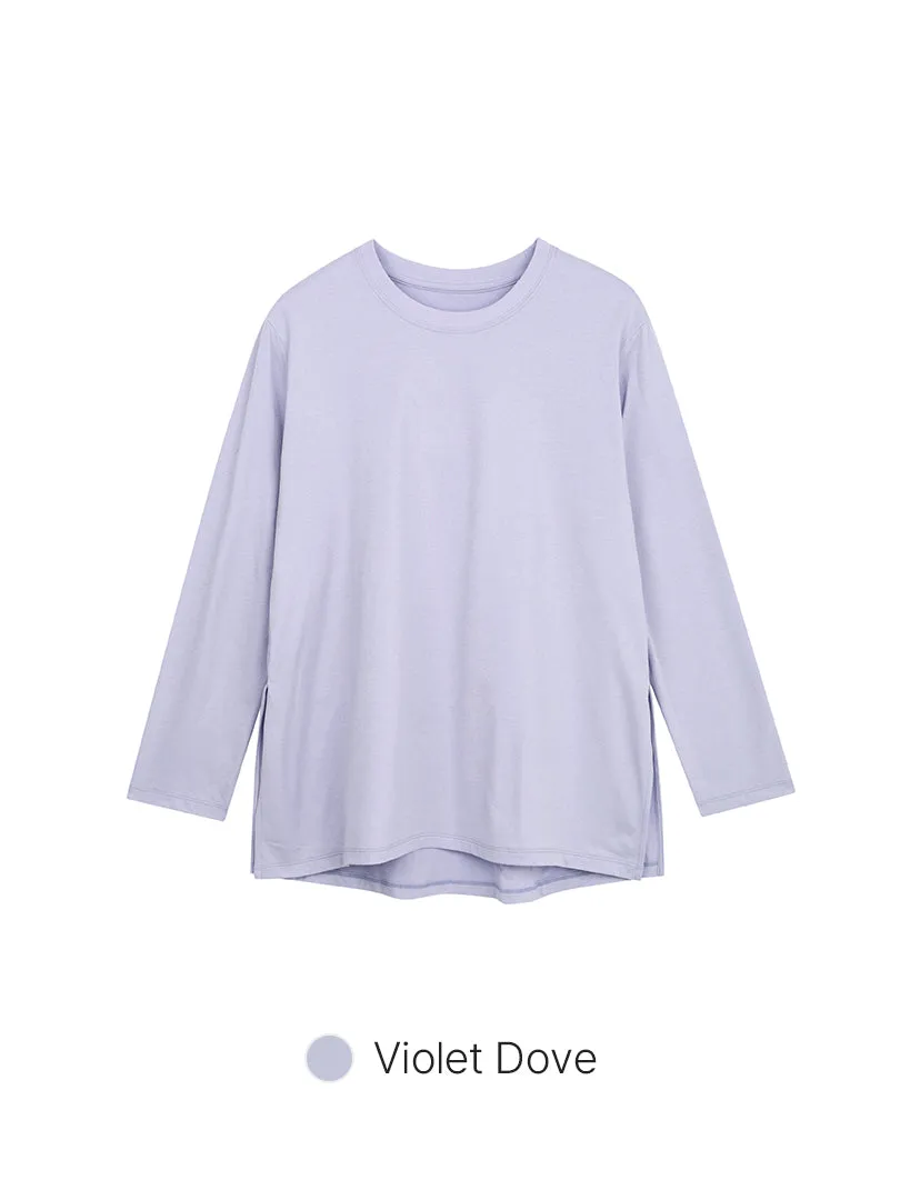 Brushed Airy Fit Oversized Fit Long Sleeve