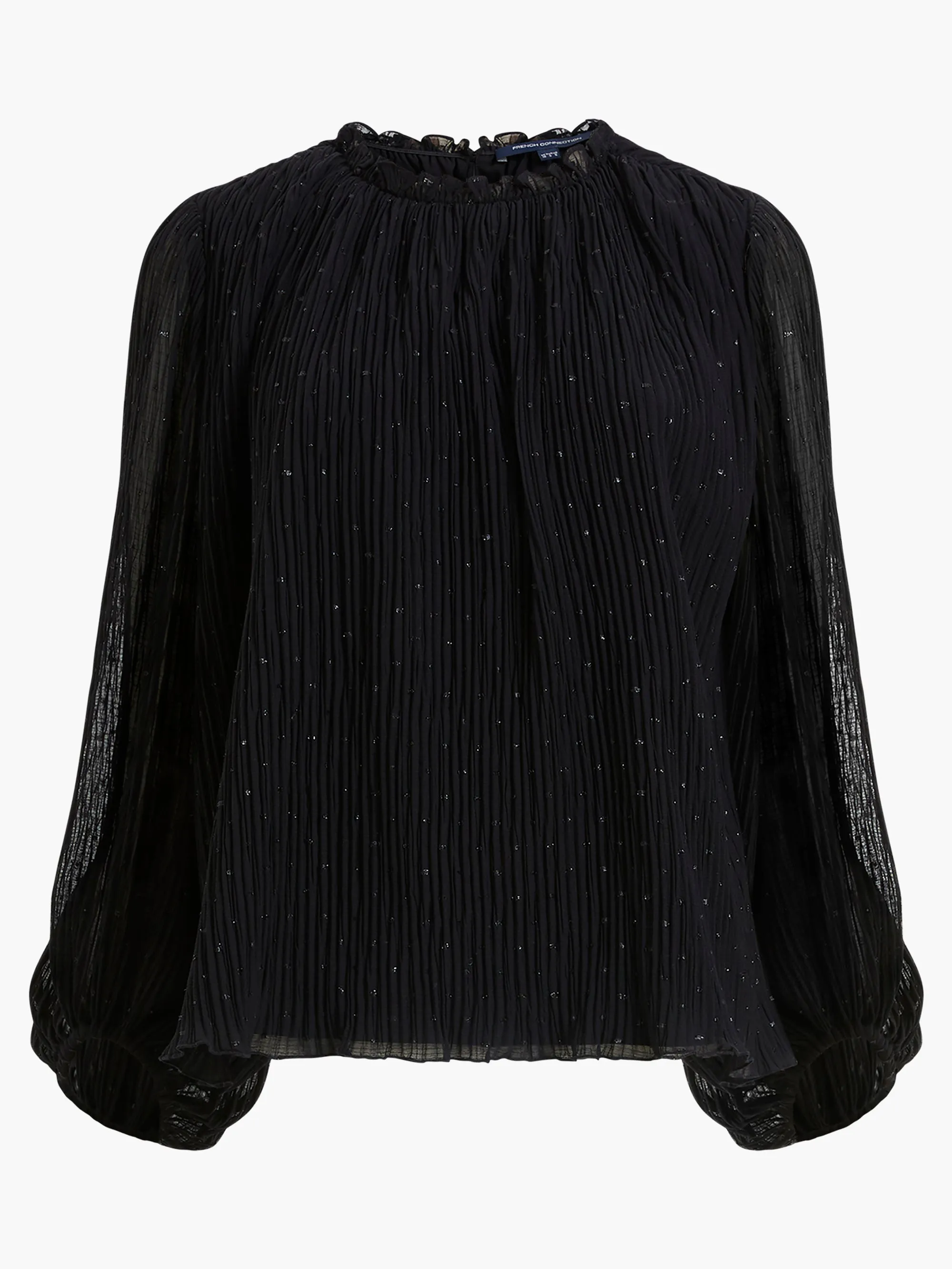 Callie Lurex Pleated Top