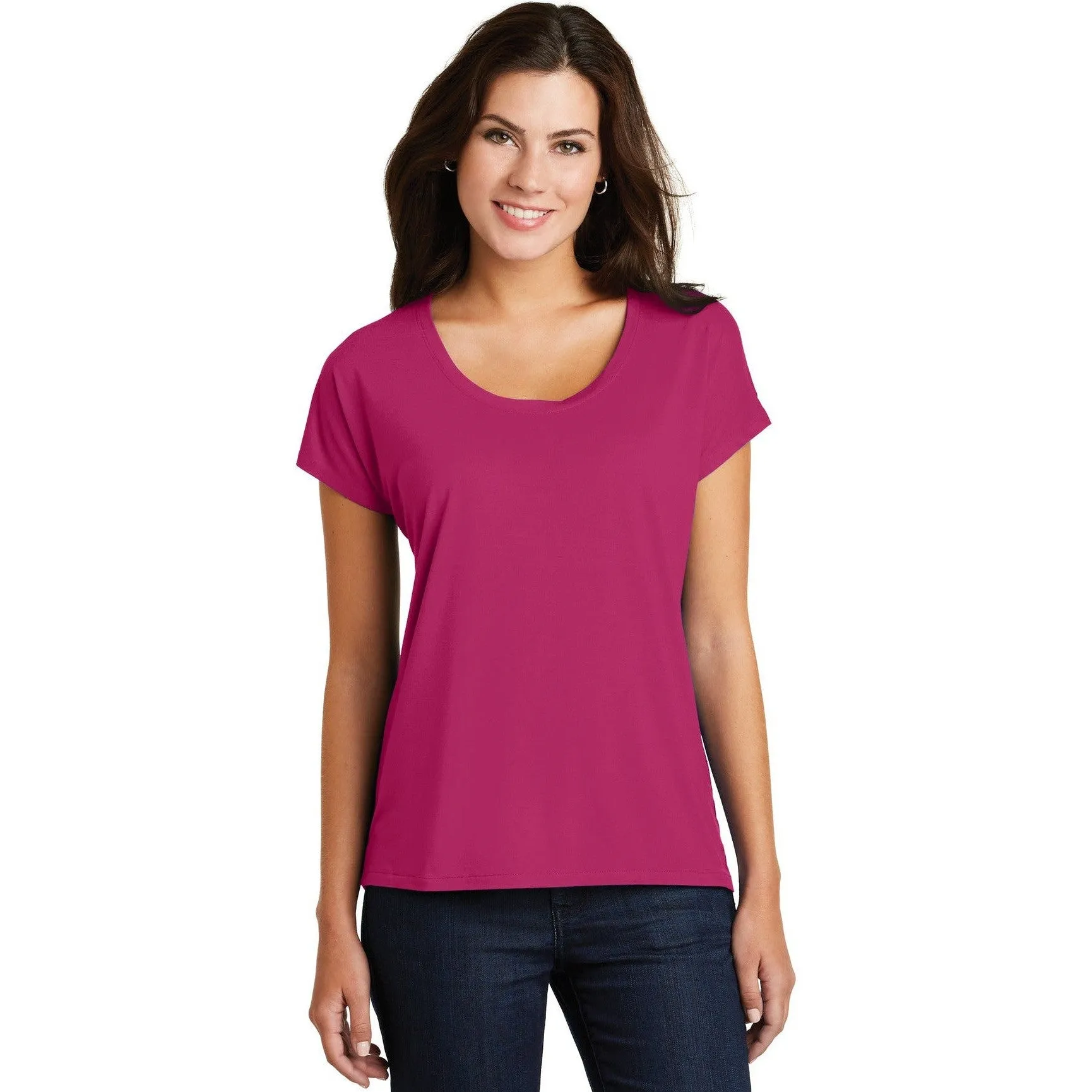 CLOSEOUT - District Women's Drapey Dolman Tee