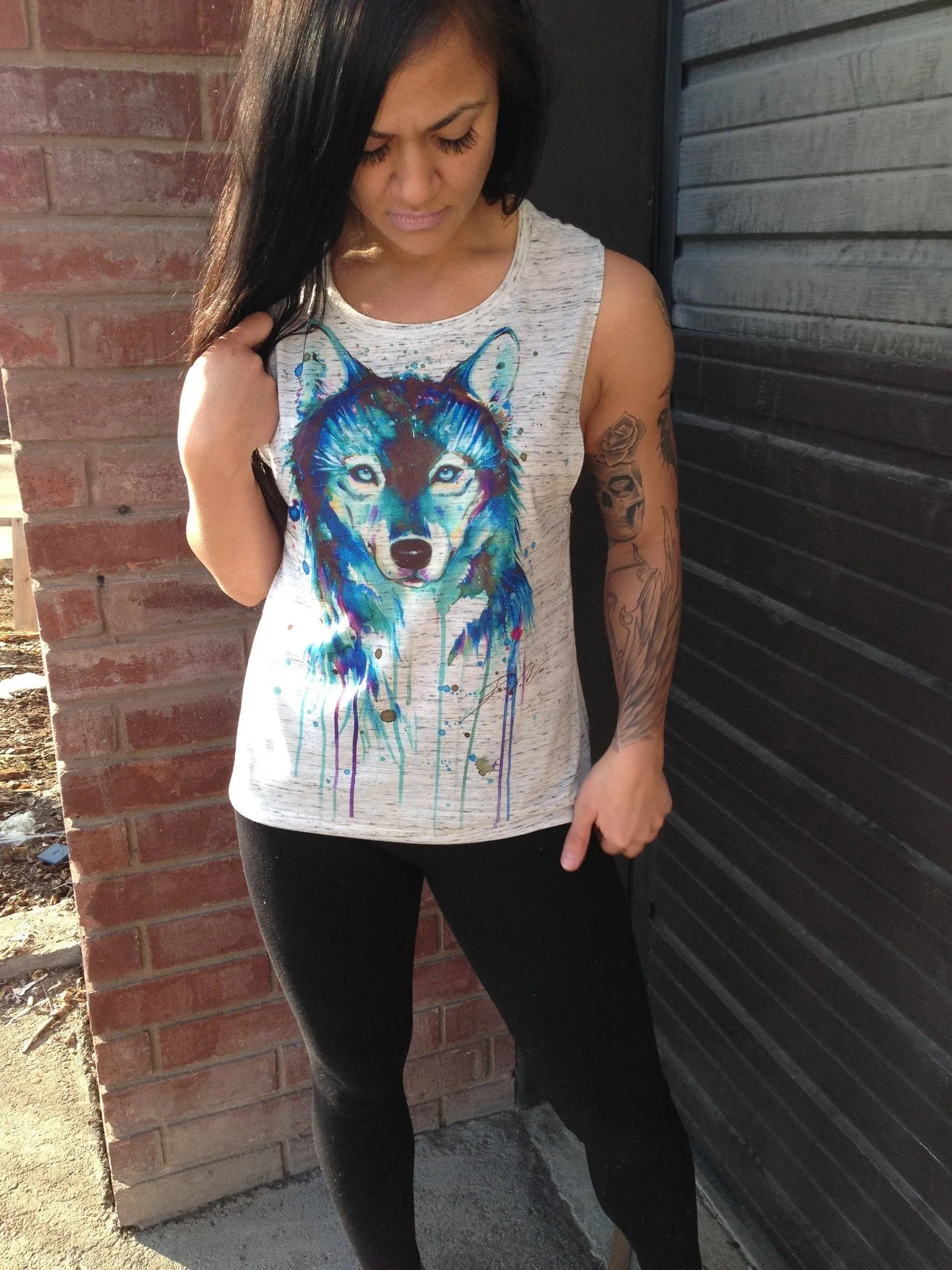 Dark Wolf Flowy Muscle Tee