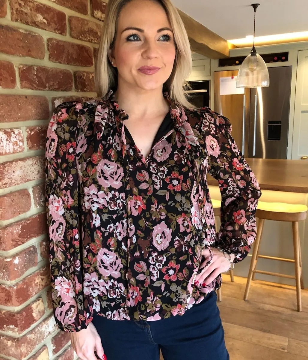 Floral Vintage Print Blouse