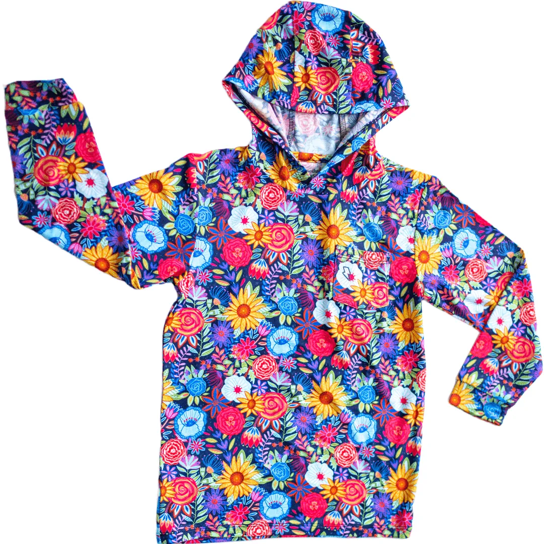 Funky Floral Lightweight Hoodie