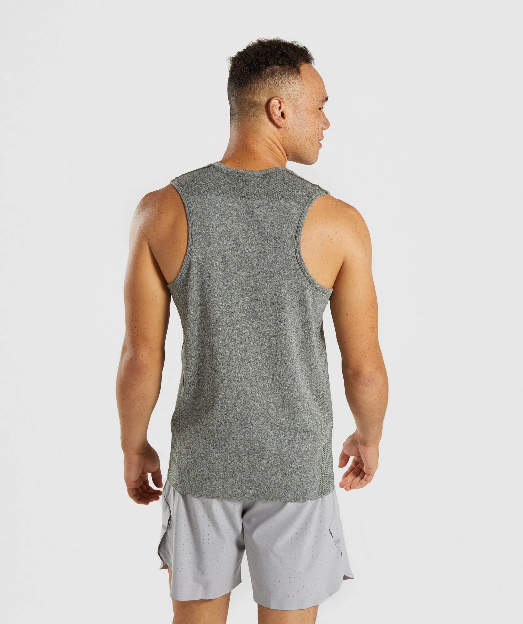 Gymshark Define Seamless Tank - Woodland Green Marl