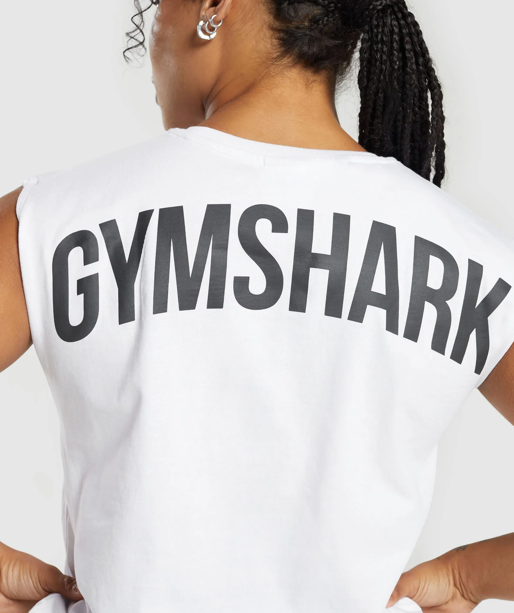 Gymshark Power Tank - White