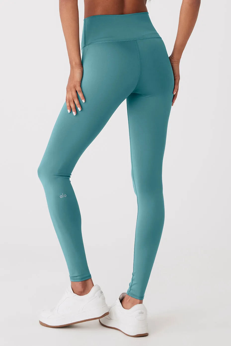 High-Waist Airlift Legging - Teal Agate