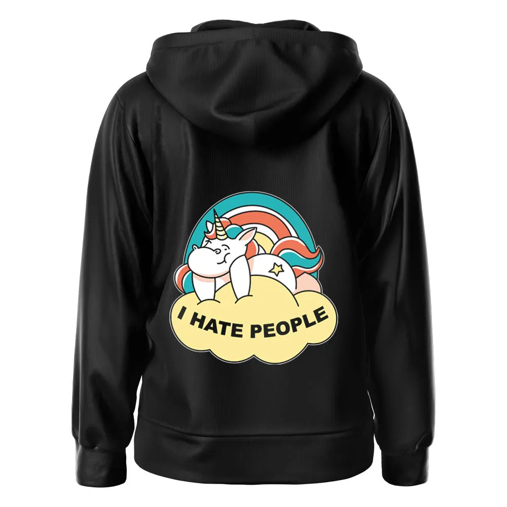 I Hate People Kawaii Unicorn