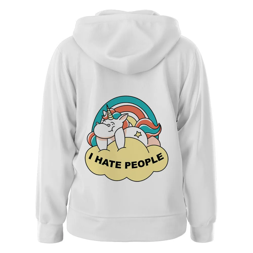 I Hate People Kawaii Unicorn