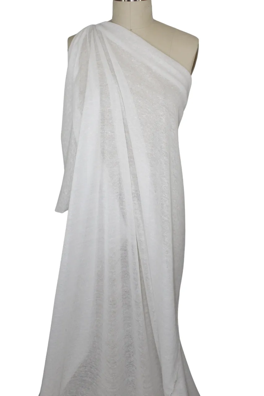 Lightweight Gauzy Linen Jersey (!!!) - White