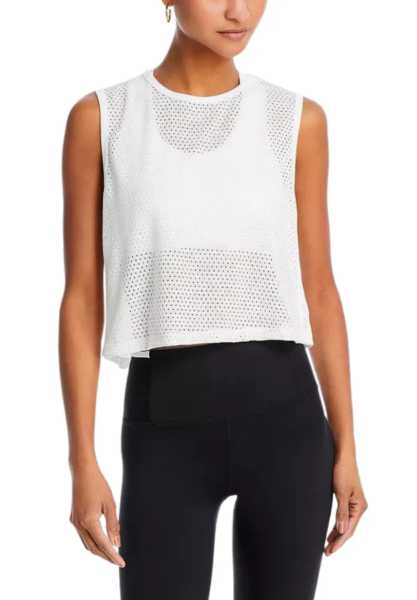 Logan Mesh Tank with Stripe