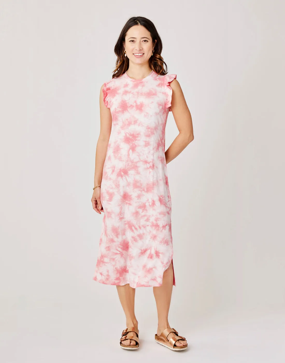 Maeve Dress: Grapefruit Tie Dye