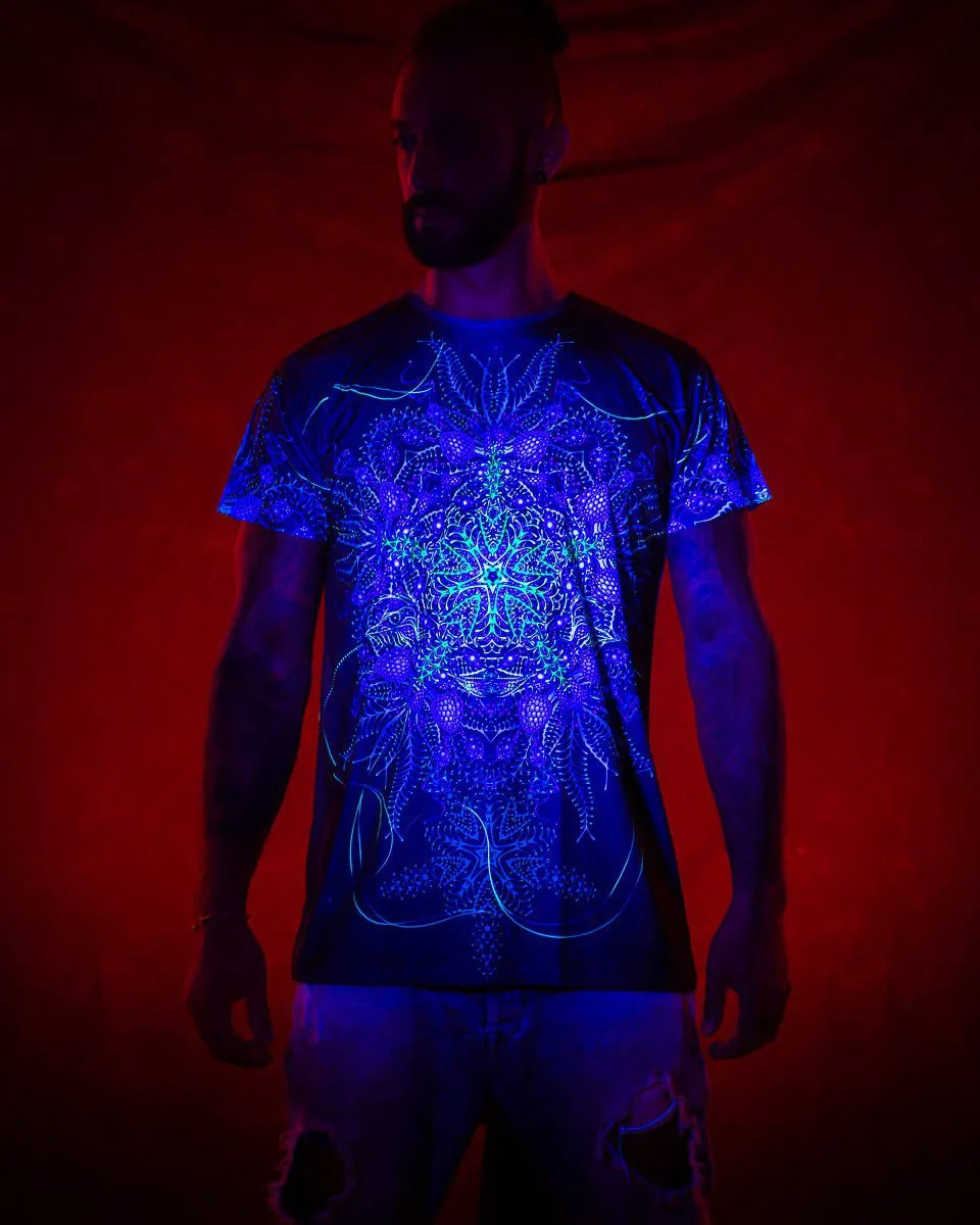 Mens Rave Shirt | Psy Clothing | Sacred Geomery Shirt | Fractal Shirt | Biorganica (TS)