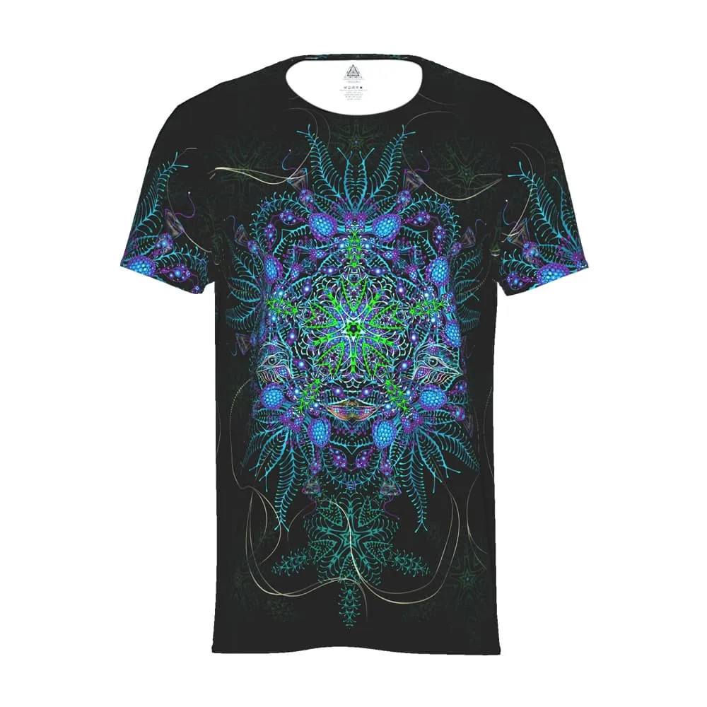 Mens Rave Shirt | Psy Clothing | Sacred Geomery Shirt | Fractal Shirt | Biorganica (TS)