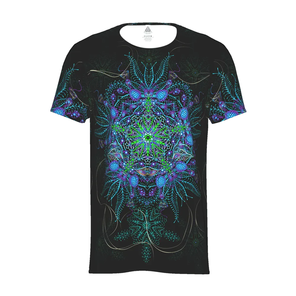 Mens Rave Shirt | Psy Clothing | Sacred Geomery Shirt | Fractal Shirt | Biorganica (TS)