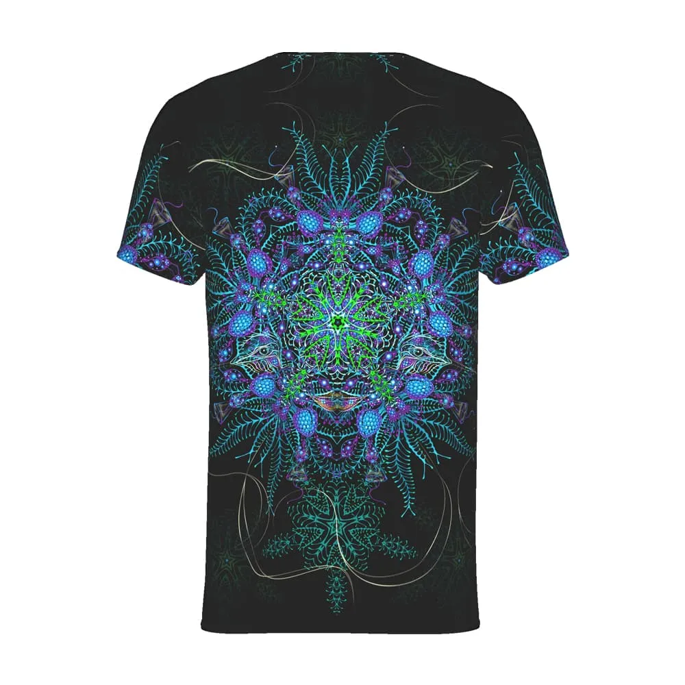 Mens Rave Shirt | Psy Clothing | Sacred Geomery Shirt | Fractal Shirt | Biorganica (TS)