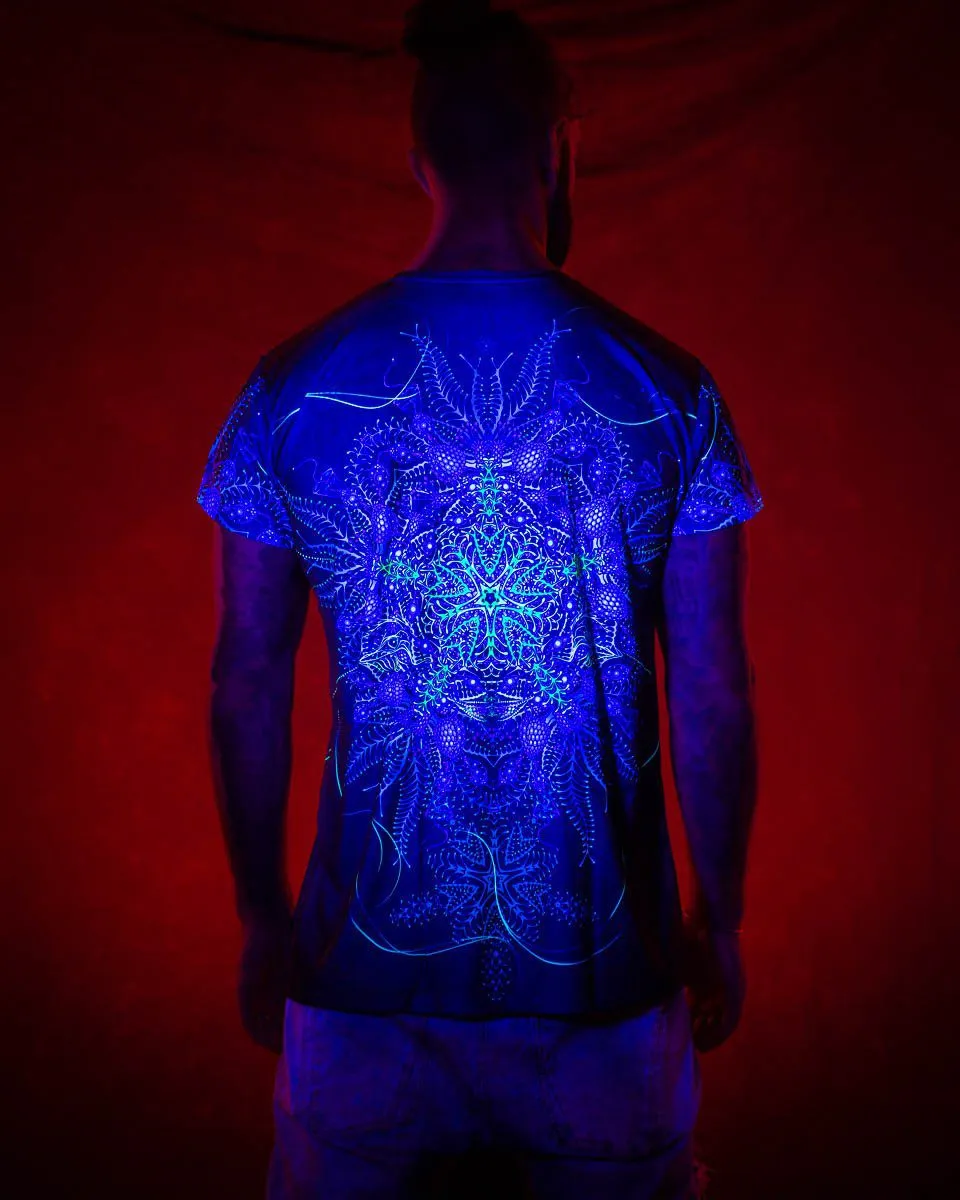 Mens Rave Shirt | Psy Clothing | Sacred Geomery Shirt | Fractal Shirt | Biorganica (TS)