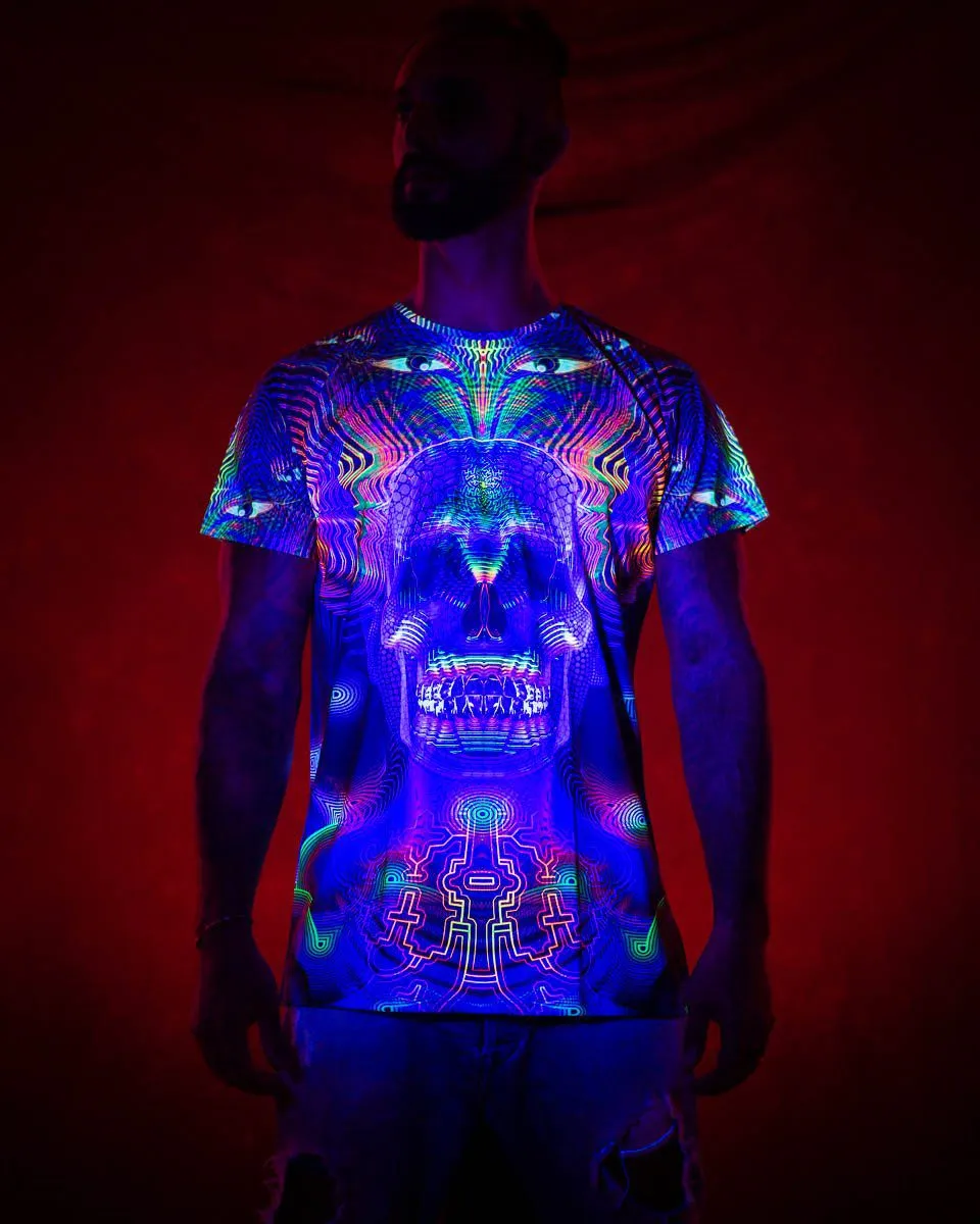 Mens Rave Shirt | Psy Clothing | Sacred Geomery Shirt | Fractal Shirt | Yamantaka (TS)