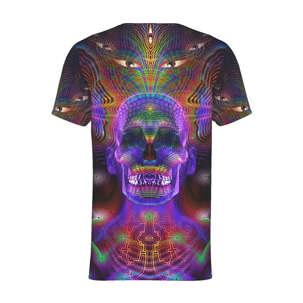 Mens Rave Shirt | Psy Clothing | Sacred Geomery Shirt | Fractal Shirt | Yamantaka (TS)