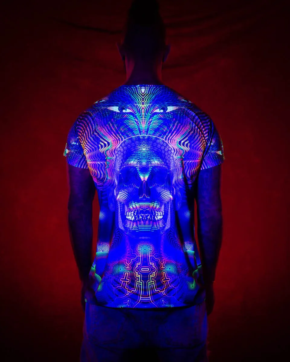 Mens Rave Shirt | Psy Clothing | Sacred Geomery Shirt | Fractal Shirt | Yamantaka (TS)