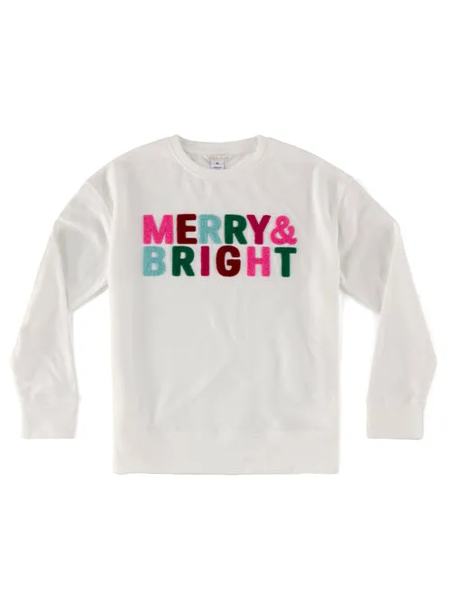 MERRY BRIGHT Sweatshirt Ivory