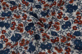 Multicolor Floral Cotton Dobby Fabric