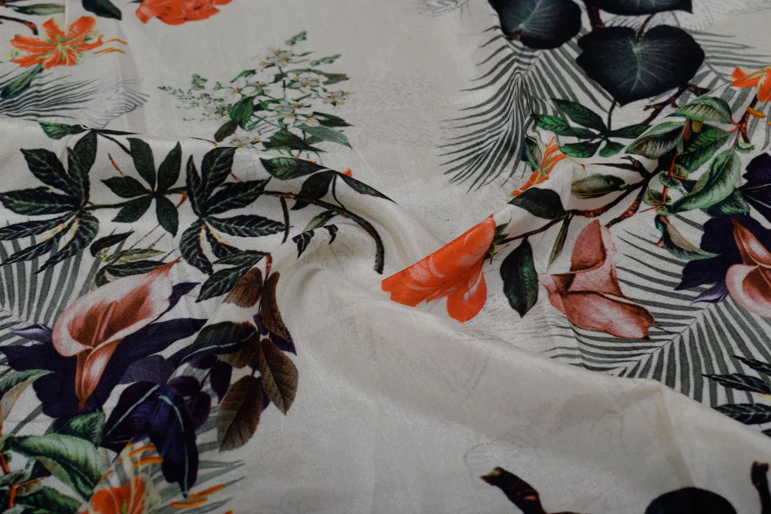 Multicolour Tropical Prints Fabric