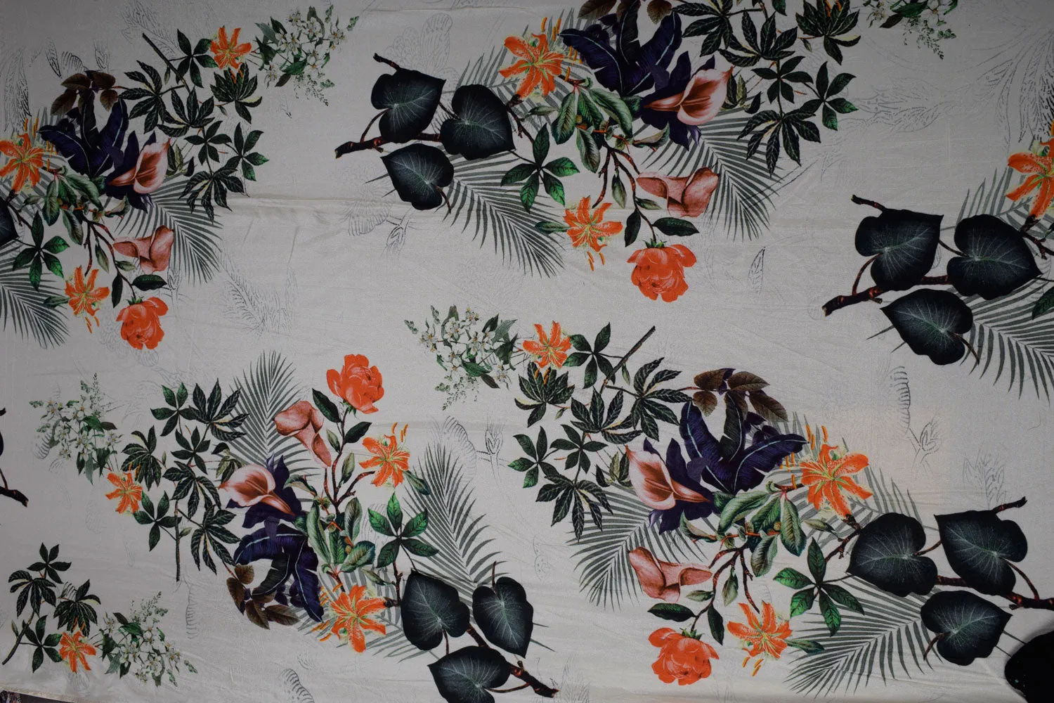 Multicolour Tropical Prints Fabric