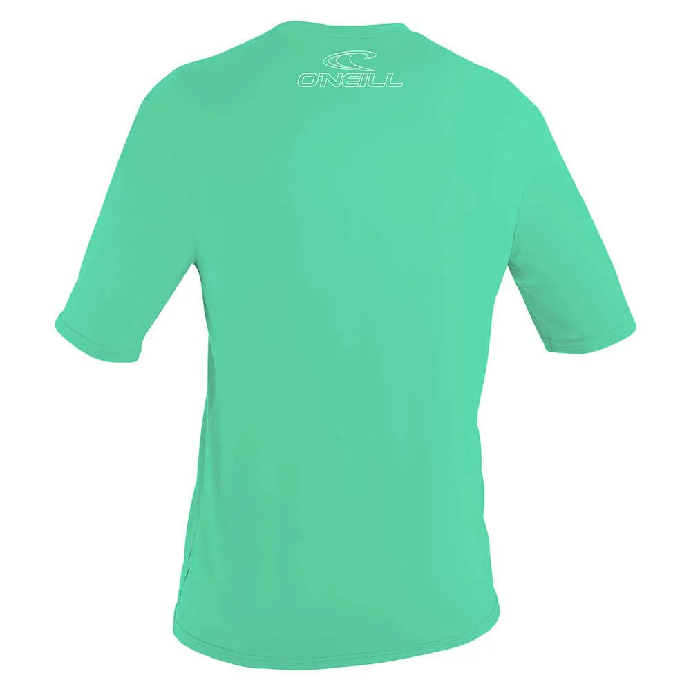 O'Neill Youth Basic Skins Short Sleeve Sun Shirt - Light Aqua