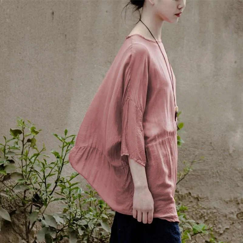 Oversized Flowy Pink T-Shirt | Lotus