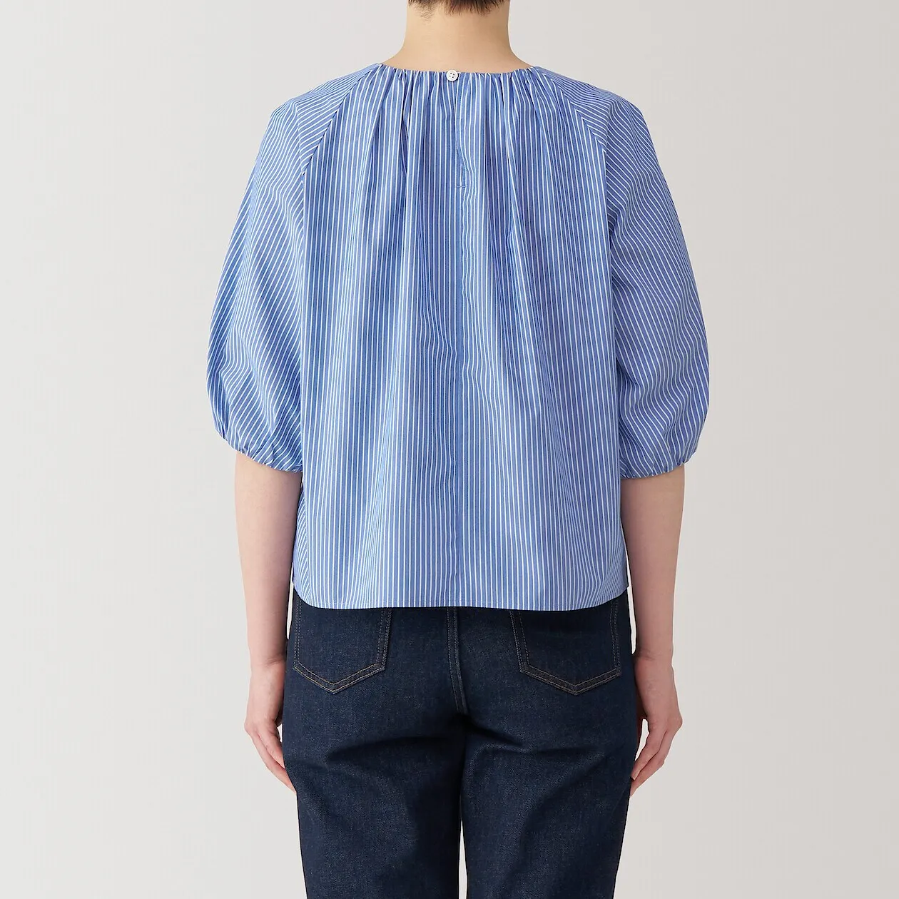 Quick Dry Broadcloth Half Sleeve Blouse