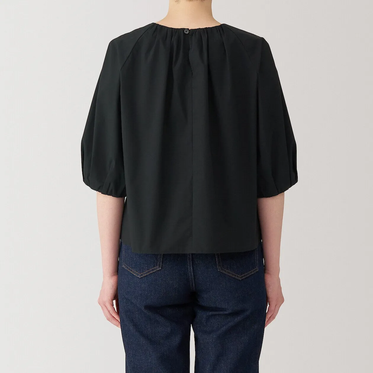 Quick Dry Broadcloth Half Sleeve Blouse