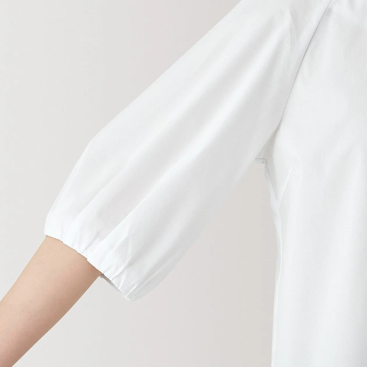 Quick Dry Broadcloth Half Sleeve Blouse