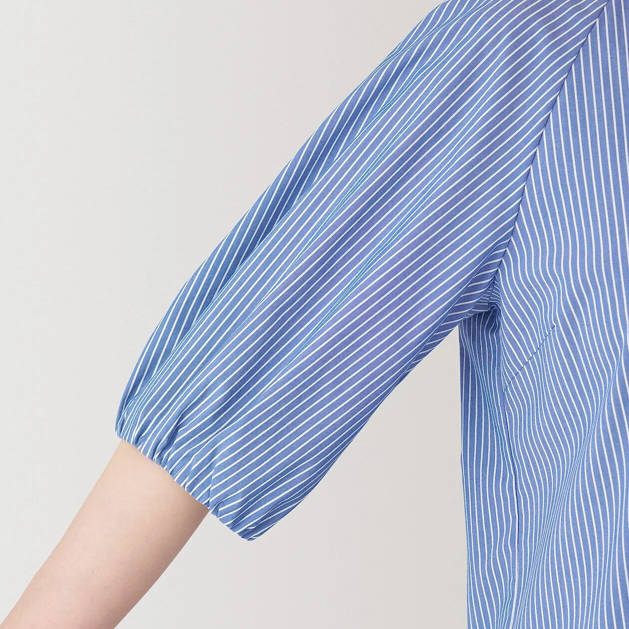 Quick Dry Broadcloth Half Sleeve Blouse