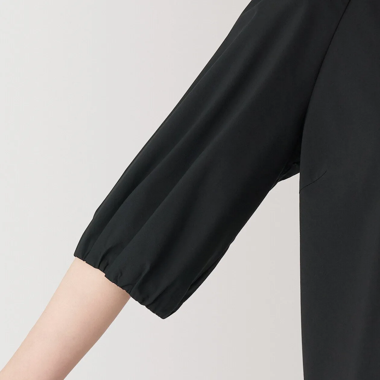 Quick Dry Broadcloth Half Sleeve Blouse