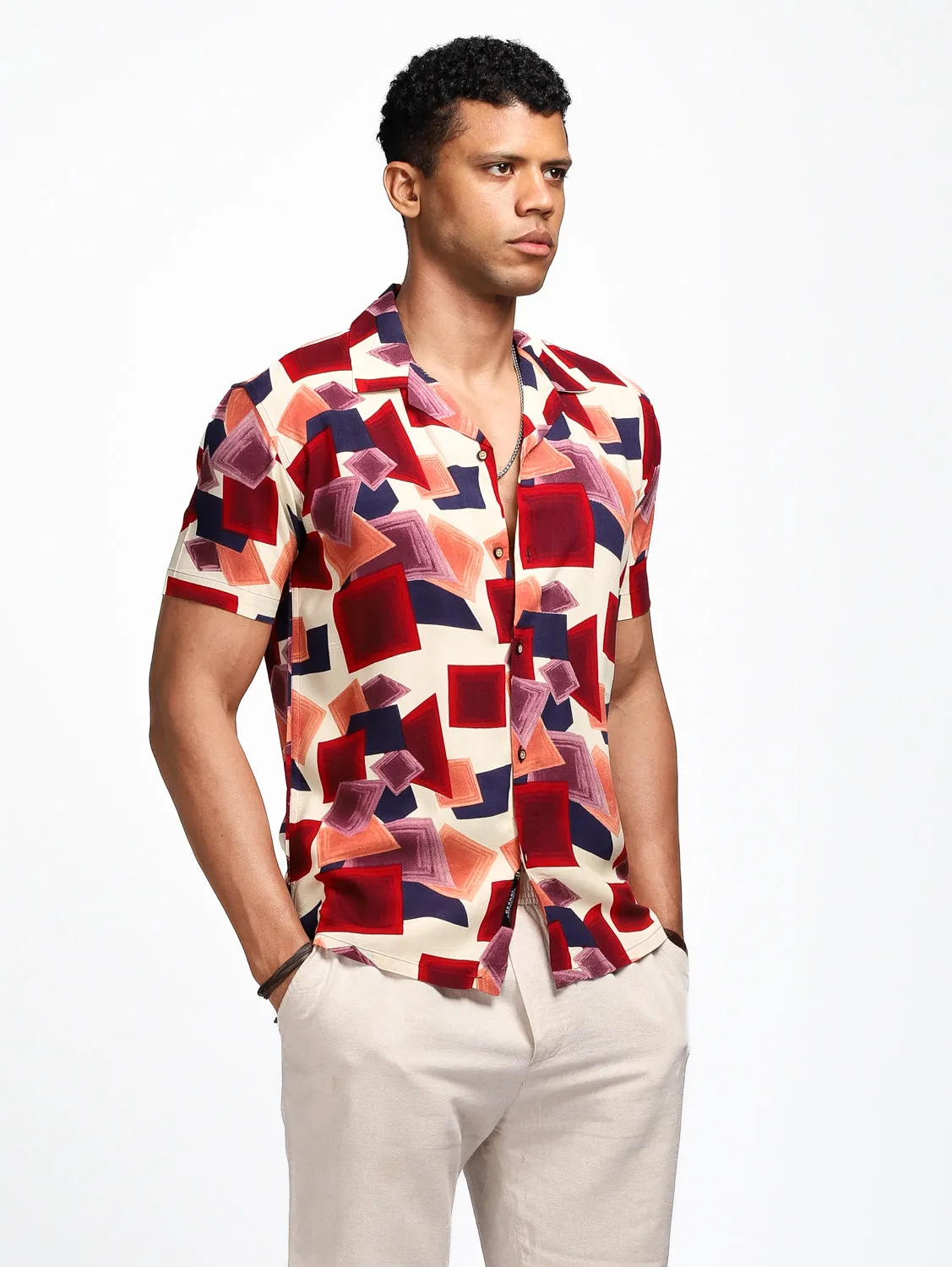 Ruby Gem Printed Cuban Shirt