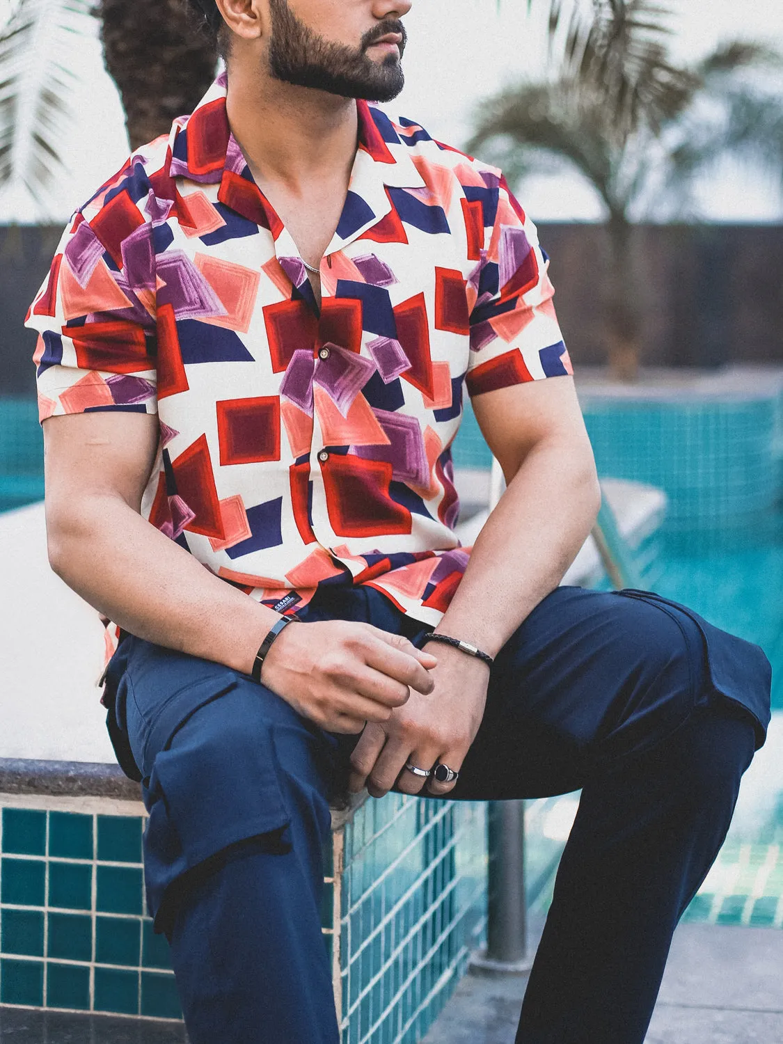 Ruby Gem Printed Cuban Shirt